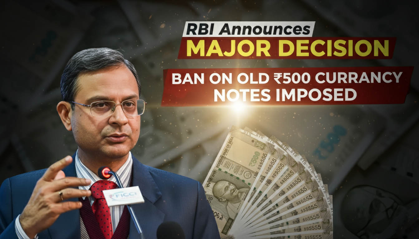 RBI Announces Major Decision on ₹500 Notes
